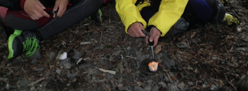 Bush Craft whilst canoeing.